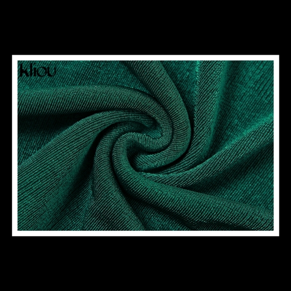 💋KLIOU HIGH STREET TWO PIECE SET w/ MOCK TURTLENECK AND FOOTIE PENCIL PANT!!! - Picture 14 of 16